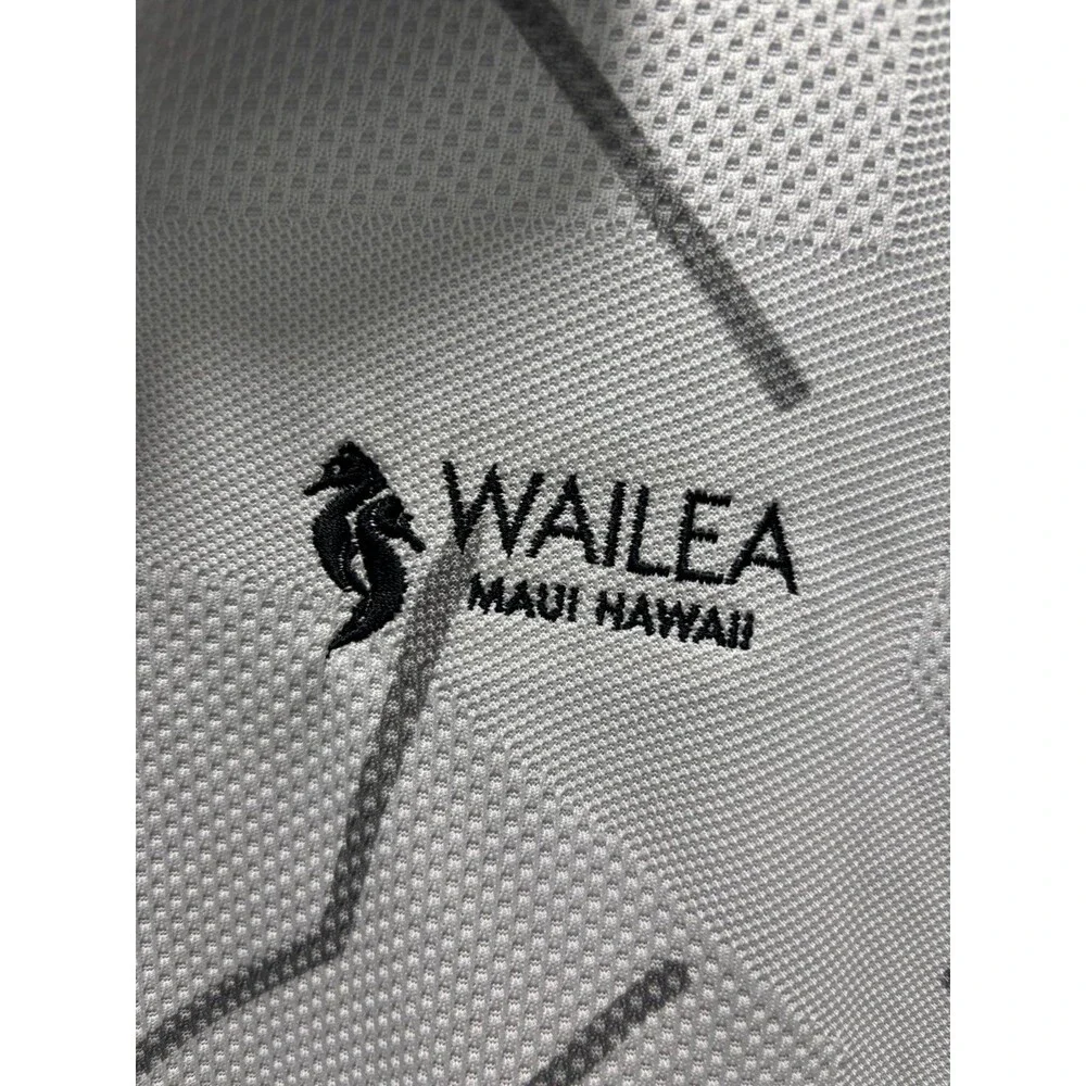 Nike Tiger Woods Golf Polo Shirt Wailea Maui Hawaii Mens Short Sleeve